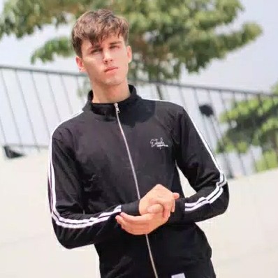 HD TRACKTOP BLCK LINE WHITE 3