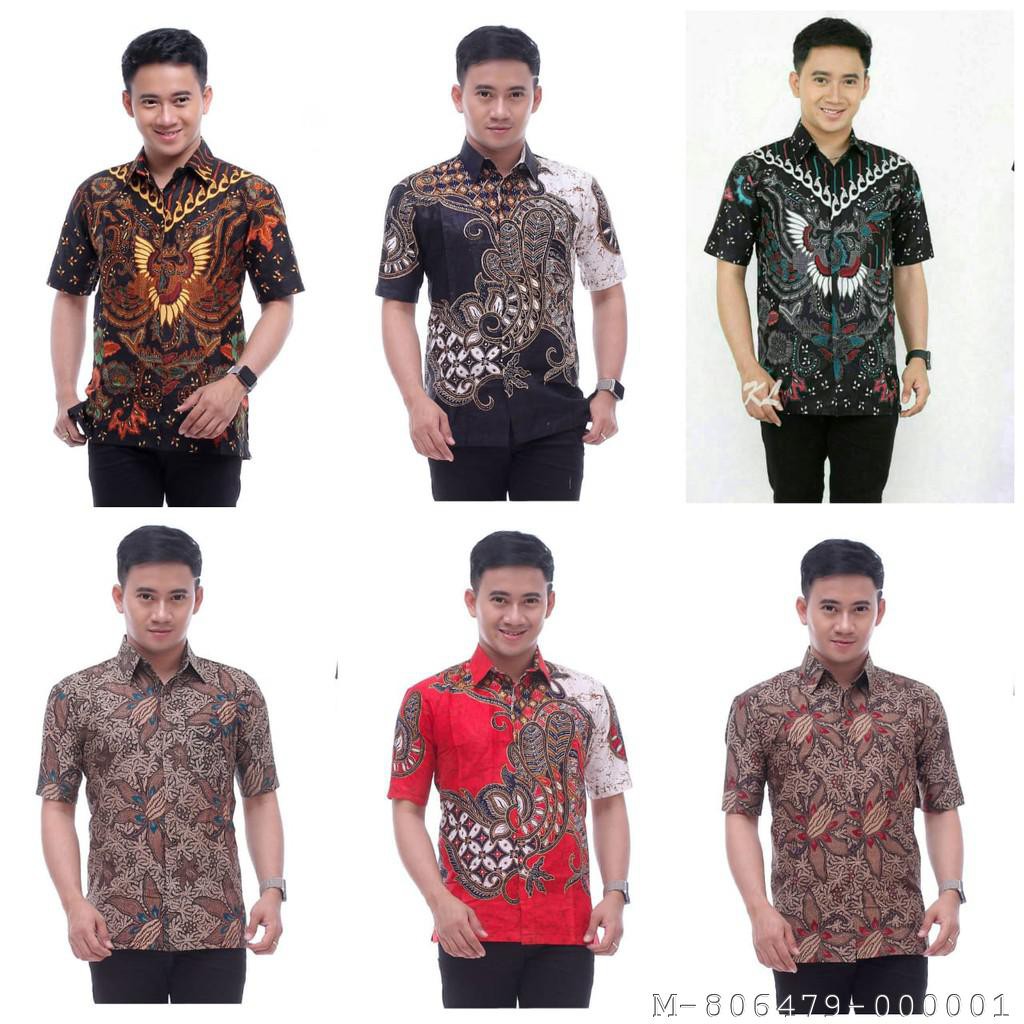 HEM BATIK PRIA LENGAN PENDEK