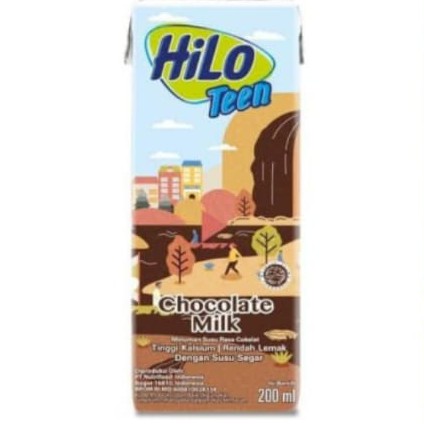 HI LO HI-CALC LOW FAT TEEN MILK CHOCOLATE 200 ML