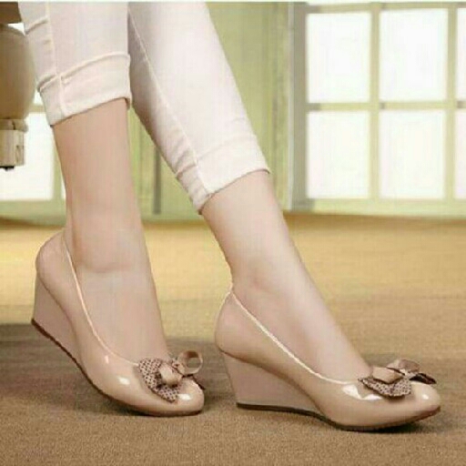 HIGH HEELS PANTOPEL POLKADOT CREAM