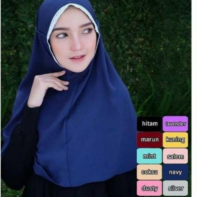 HIJAB ALAZHAR INSTAN BERGO NON PED ANTEM WOLFIS PREMIUM 5