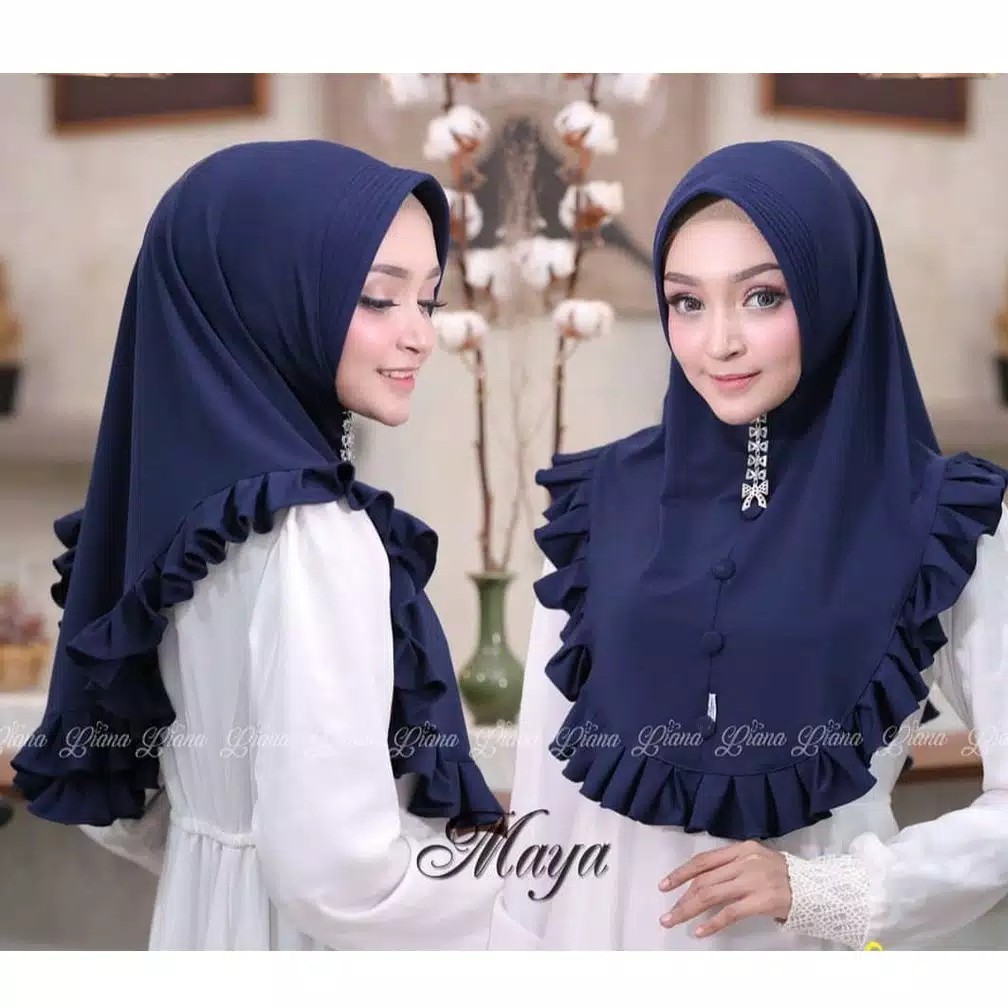 HIJAB MAYA PET ANTEM RUMBAI REMPEL  JILBAB INSTANT PAD