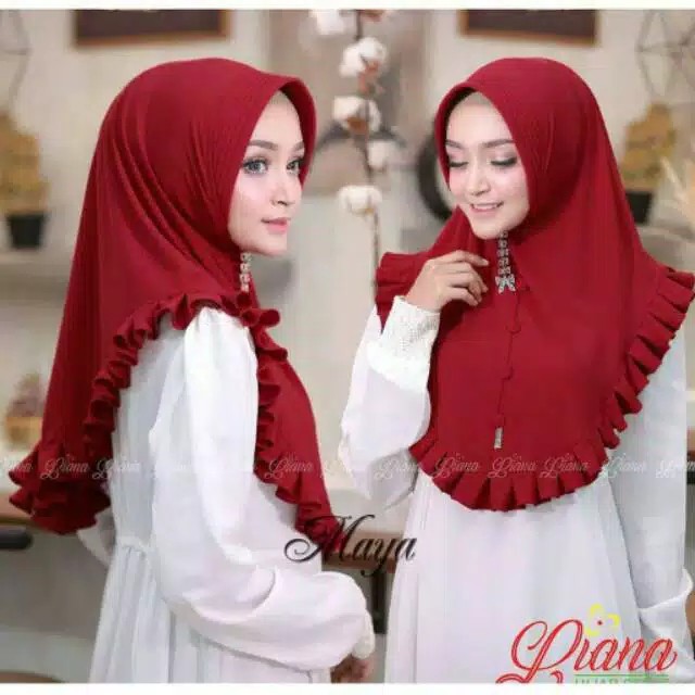 HIJAB MAYA PET ANTEM RUMBAI REMPEL  JILBAB INSTANT PAD 2