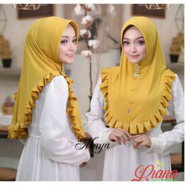 HIJAB MAYA PET ANTEM RUMBAI REMPEL  JILBAB INSTANT PAD 3