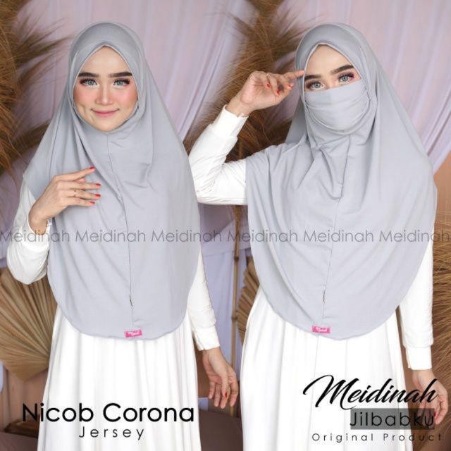 HIJAB NICOB MALAYA BERGO NON PET MASKER INSTAN JERSEY PREMIUM 2