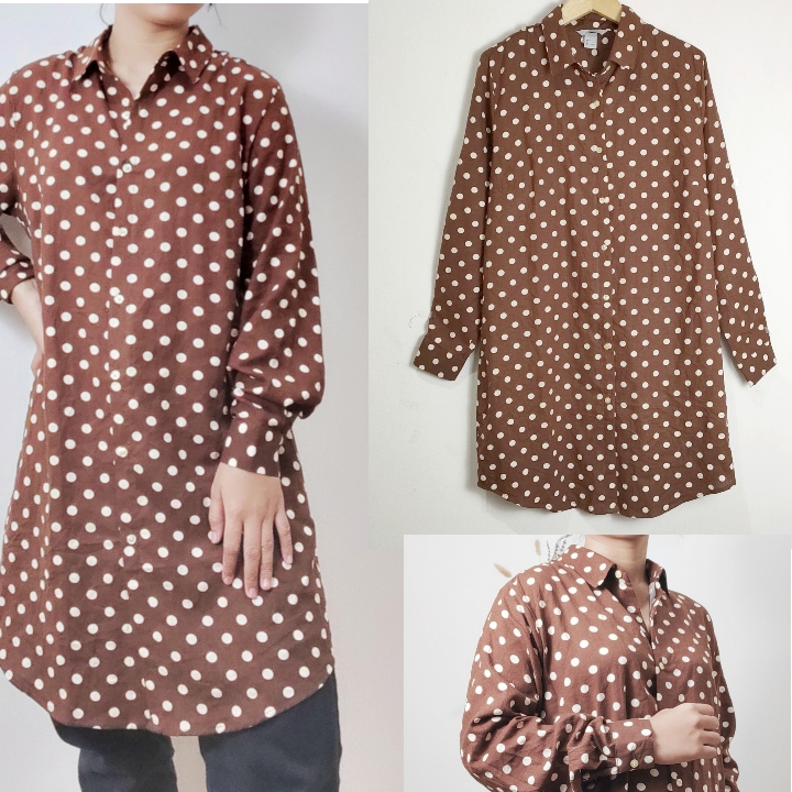 HM Tunic Shirt Polkadot 