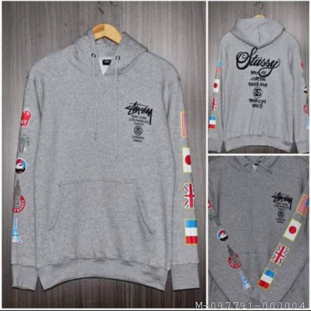 HOODIE PRIA STUSSY FLAG COUNTRY