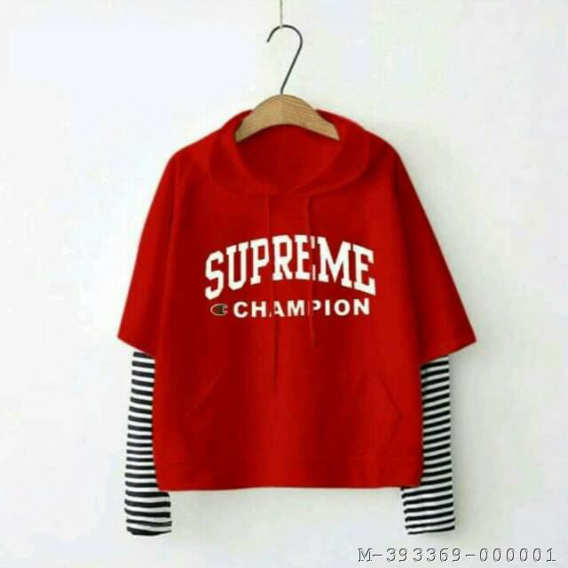 HOODIE WANITA SUPREME CHAMPION 3