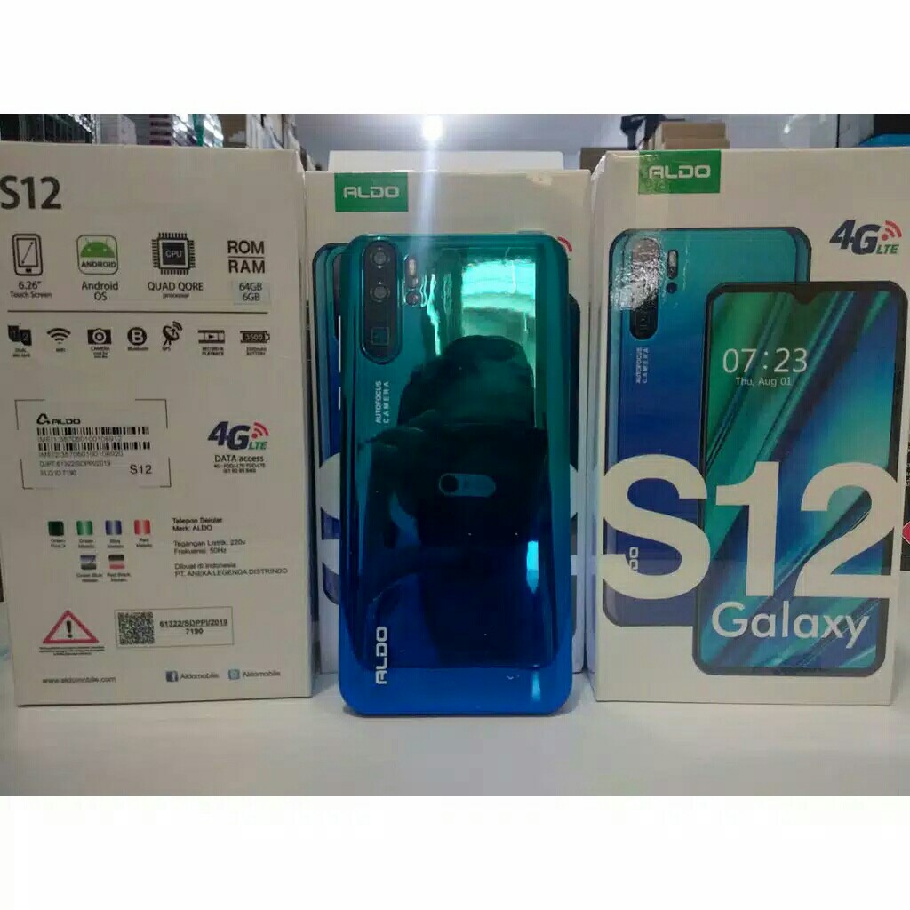 HP ANDROID SPEK TINGGI HARGA MURAH ALDO S12 RAM 6GB INTERNAL 64 GB 3