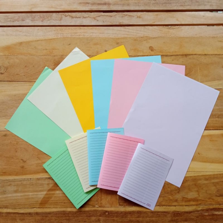 HVS Warna Pastel Paper per 10 lembar A4 80gsm