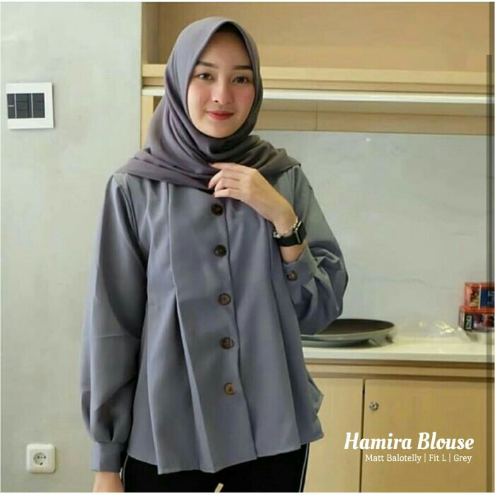 Hamira Blouse Grey