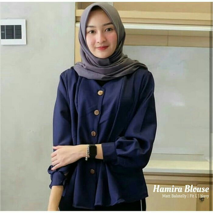 Hamira Blouse Navy