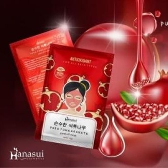 Hanasui Pure Pomegranate Peel of Mask Antioxidant Whitening