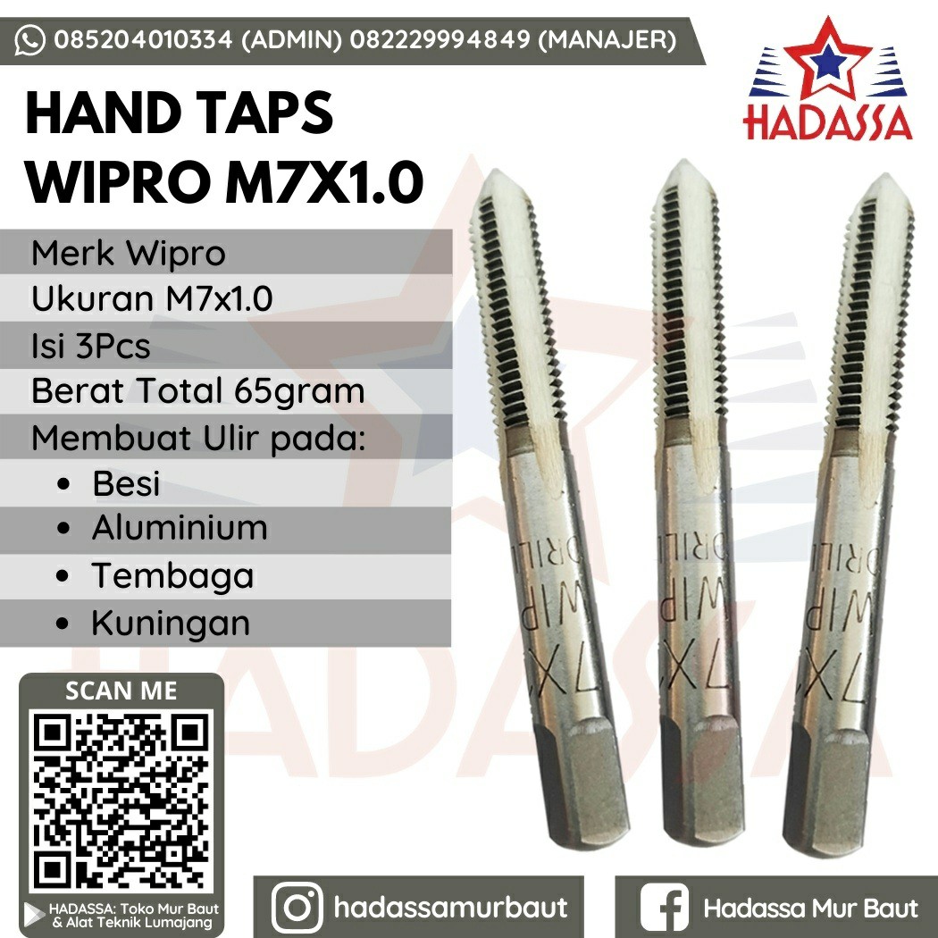 Hand Taps Wipro M7x1