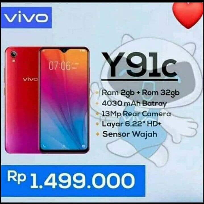 Handphone Vivo Y91c