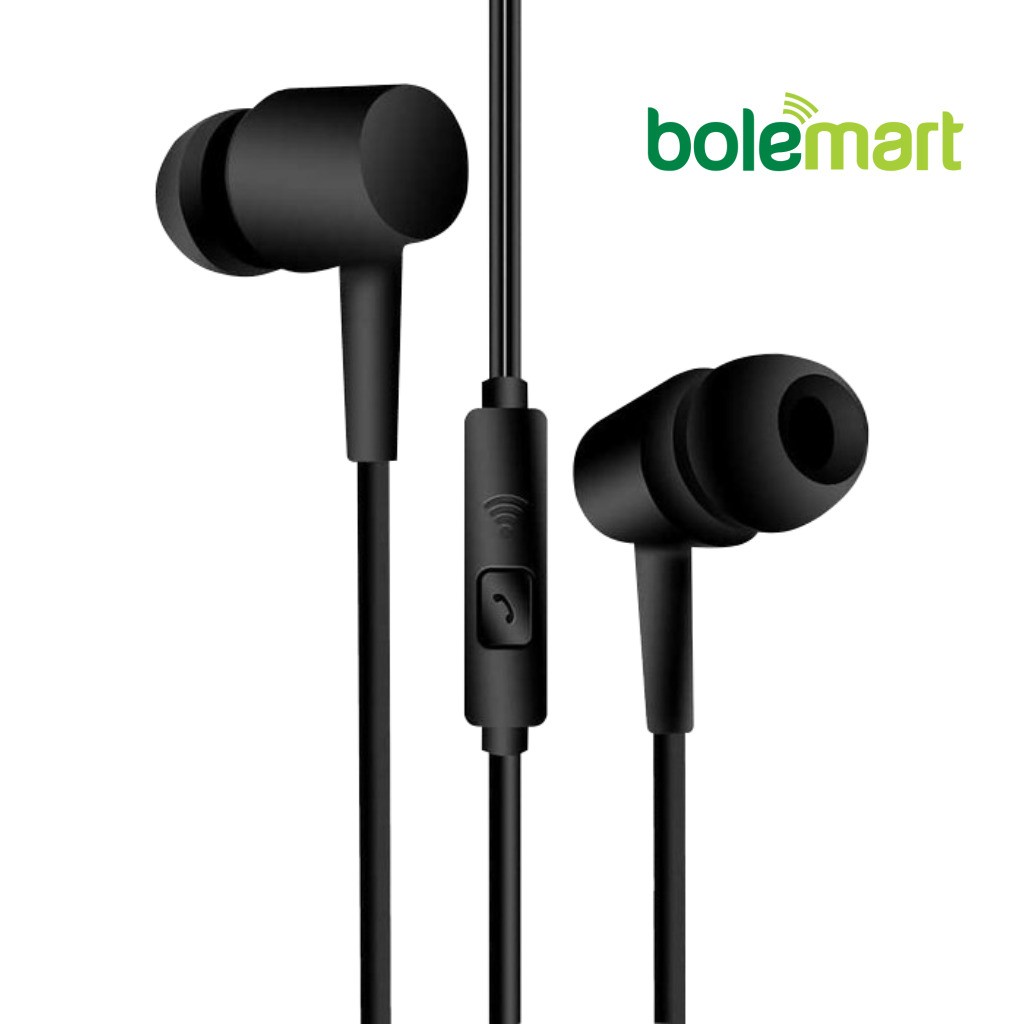 Handsfree BOLEMART BH-1 Original Hitam Putih - Headset Earphone