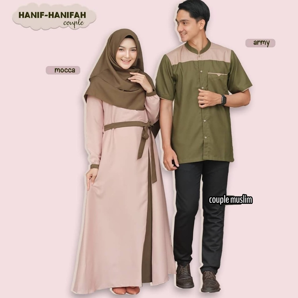 Hanif Hanifah Couple l Dress Muslim Gamis 3