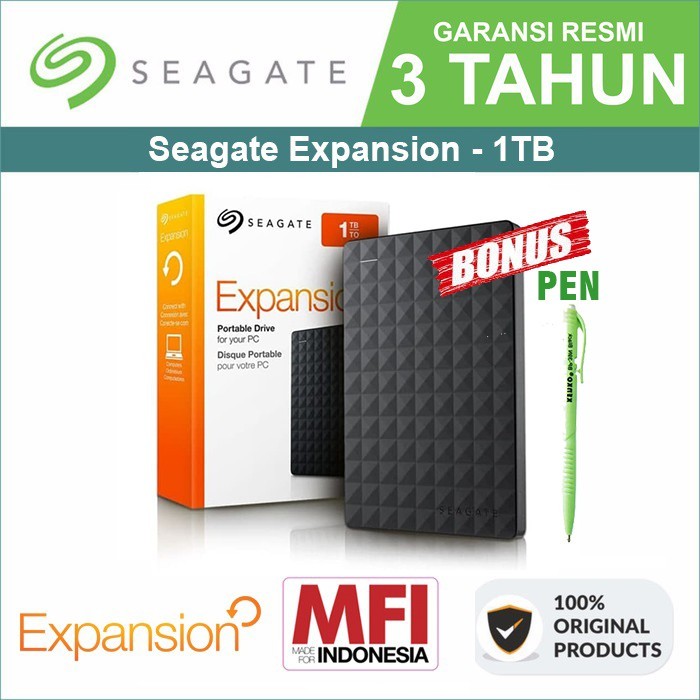Harddisk Eksternal Seagate Expansion 1 Terabyte Garansi Resmi 2