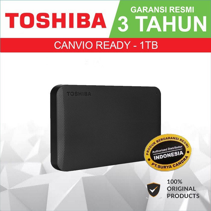Harddisk Eksternal Toshiba Canvio Ready 1TB 1Terabyte 2