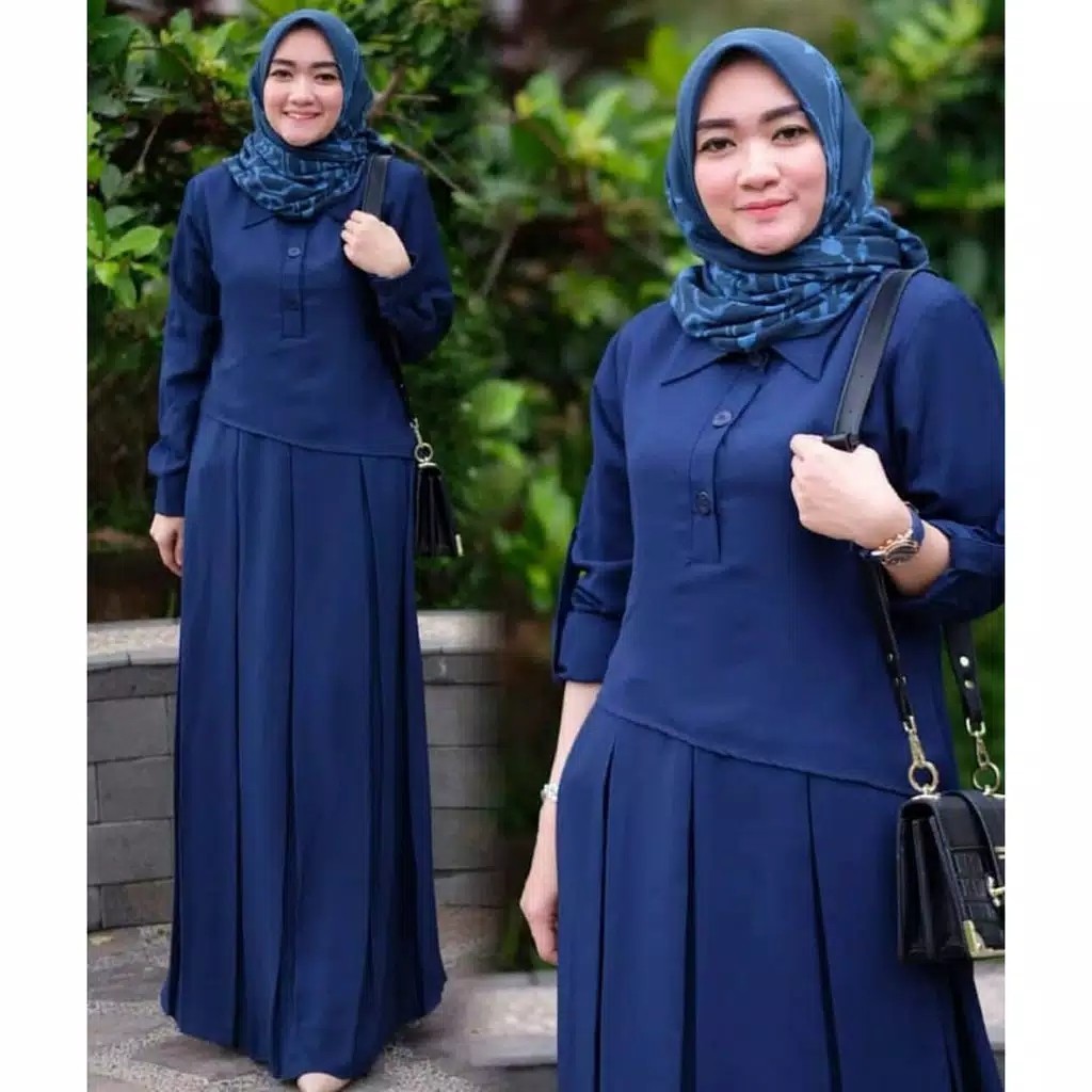 Hawa Dress  Gamis Polos Busui Termurah  PROMO BEST SELLER 3