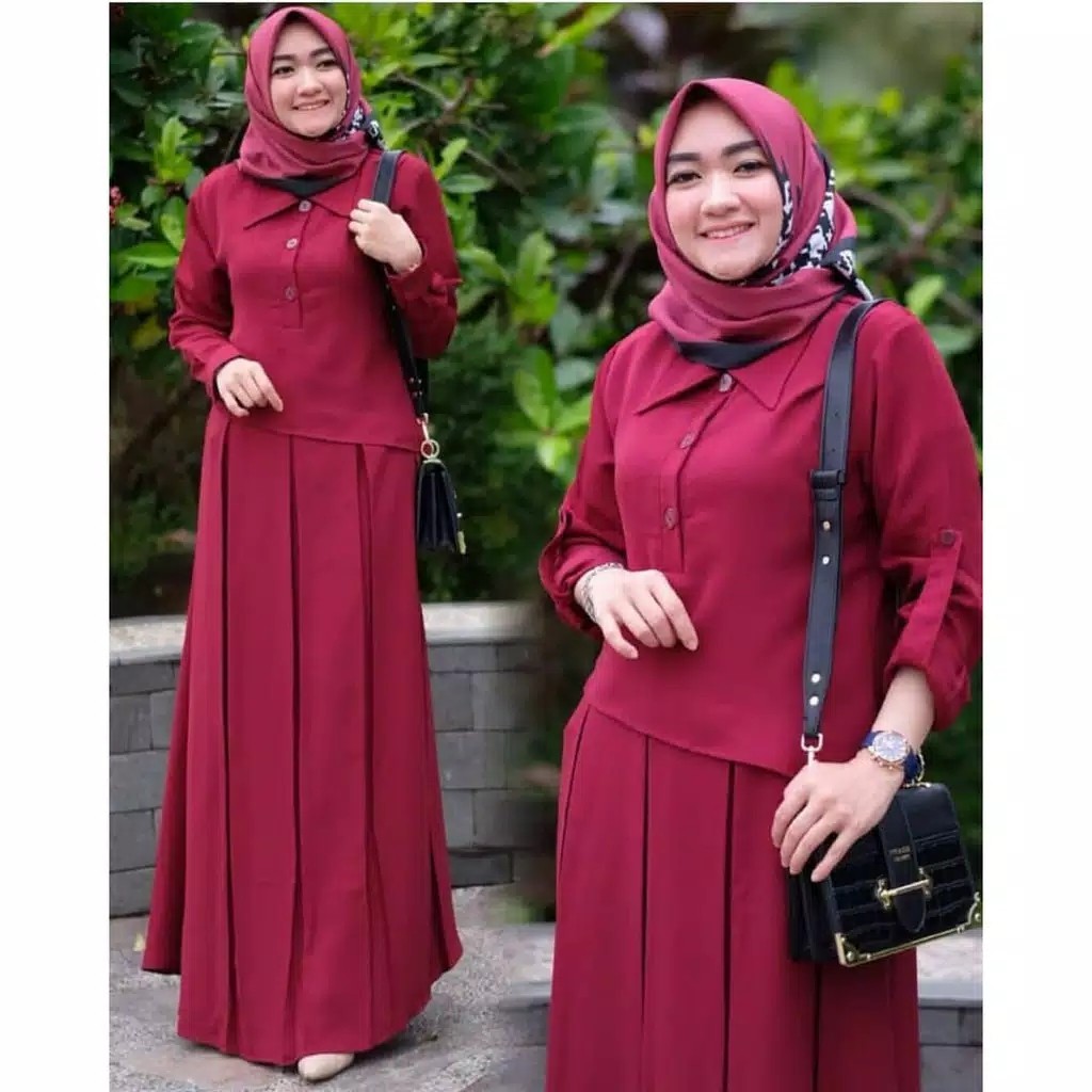 Hawa Dress  Gamis Polos Busui Termurah  PROMO BEST SELLER 4