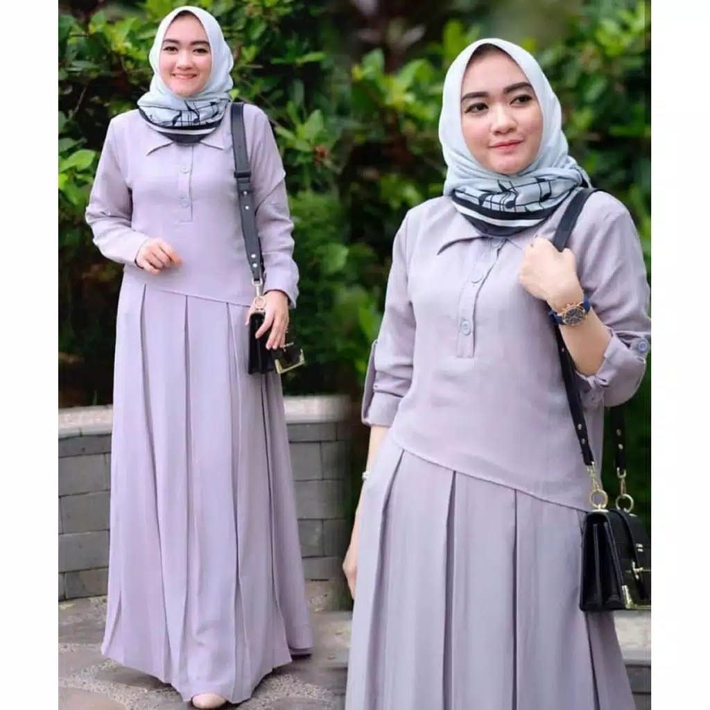 Hawa Dress  Gamis Polos Busui Termurah  PROMO BEST SELLER 5