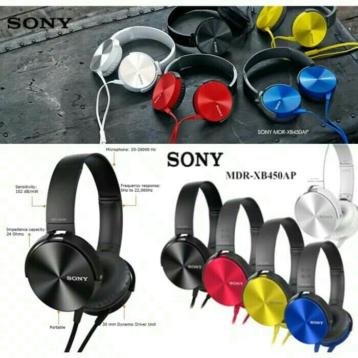 Headphone SONY MDR-XB450AP 