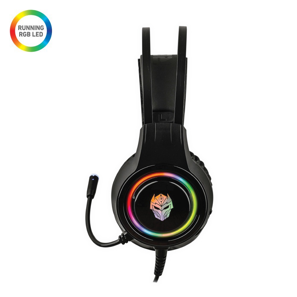 Headset Gaming Rexus F85 Running LED RGB Headphone