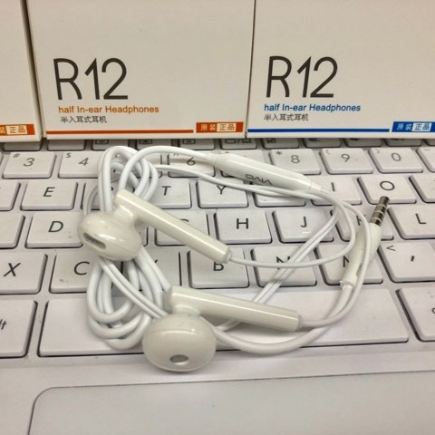 Headset New R12 All Type Half In-ear Headphone