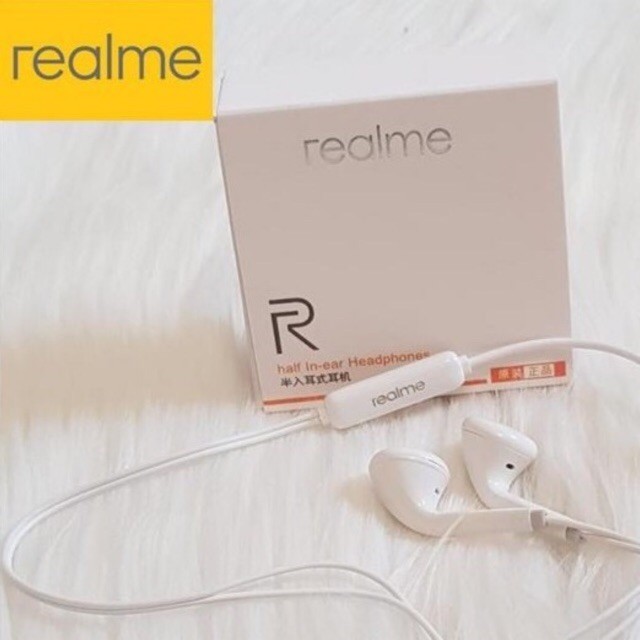 Headset Realme Half In Ear Earphone Handsfree