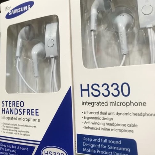 Headset Samsung Stereo With Mic Hs330 Putih 2