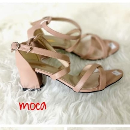 Heels Hak Tahu Silang DN1 Mocca 2