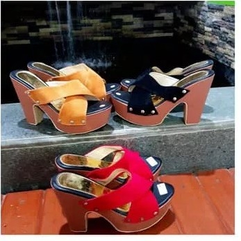 Heels JH100 Merah 3