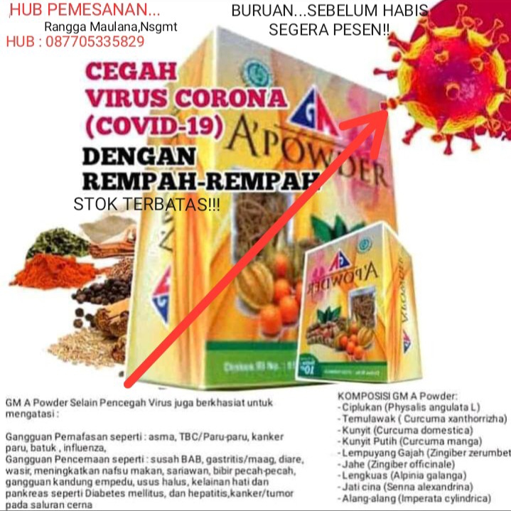 Herbal A Powder Mengandung Universal Induksi Energy