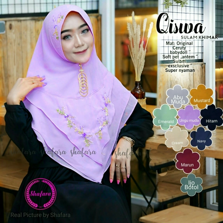 Hijab Qiswa Sulam