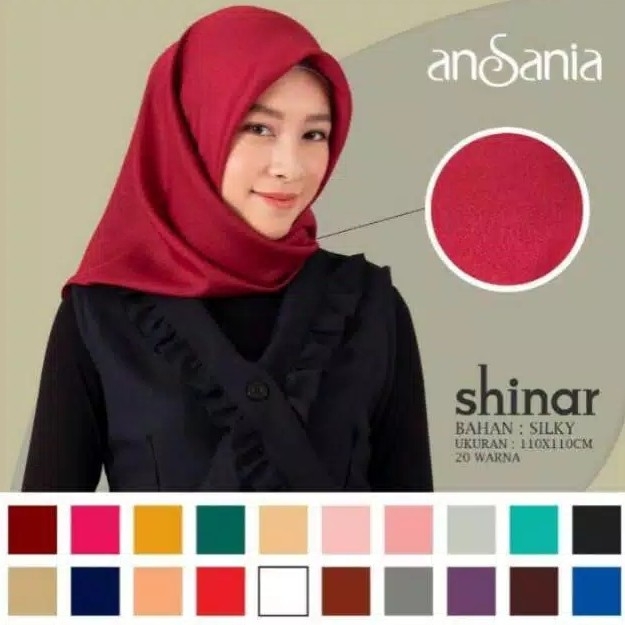 Hijab Segi-empat SHINAR GLAMOUR ANSANIA  3