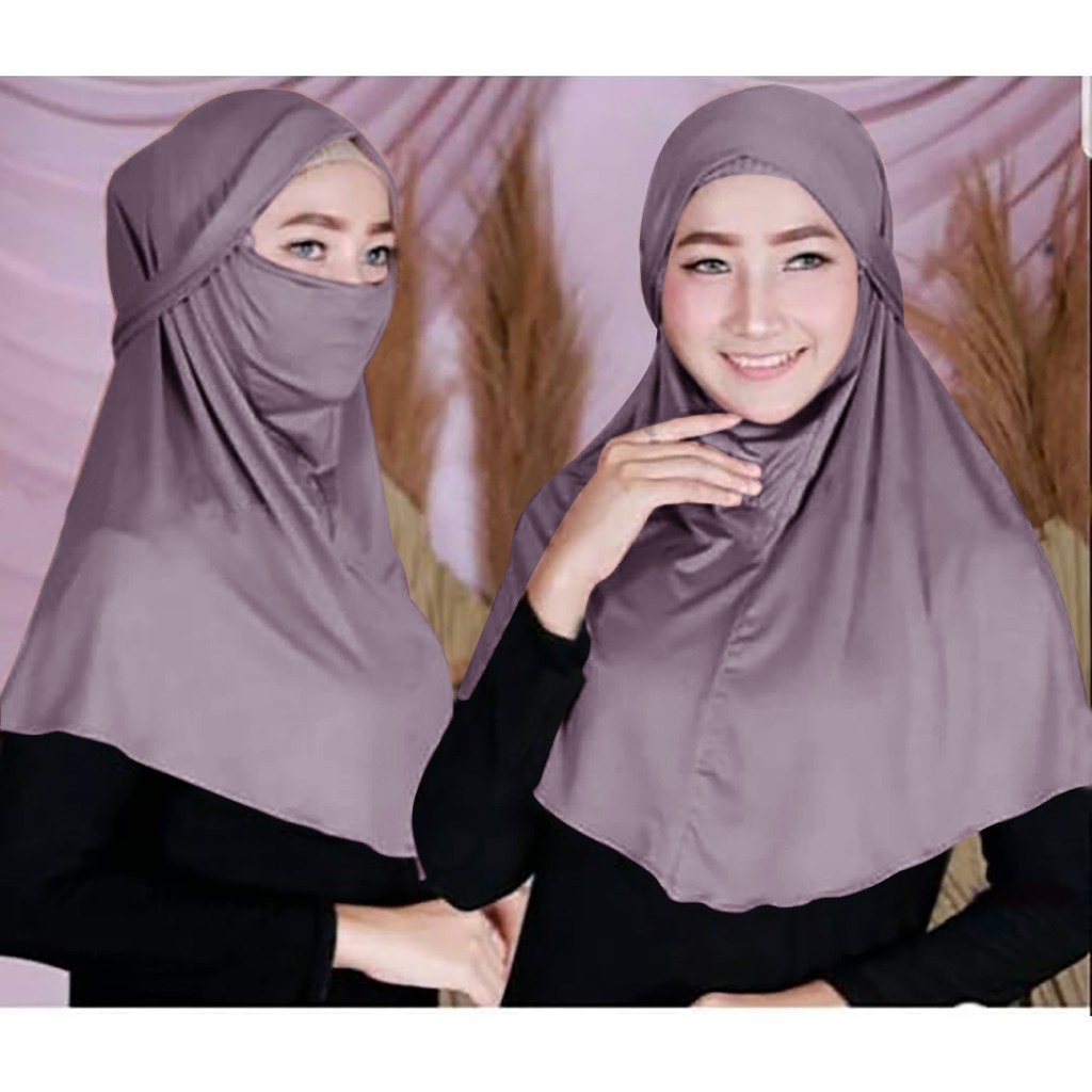 Hijab instan 2in1 Niqab 3