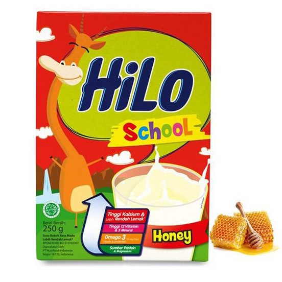 Hilo School Susu Pertumbuhan Rasa Madu Kotak 250g