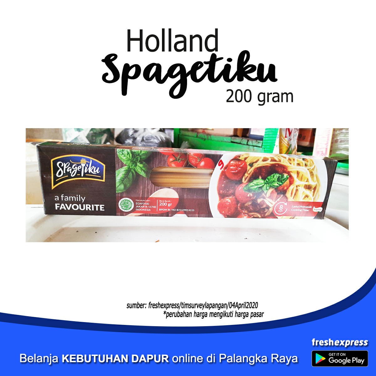 Holland Spagetiku 200 Gram