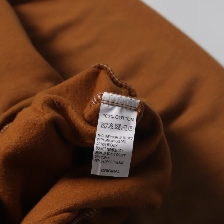 Hoodie PullnBear Embosh Caramel 2