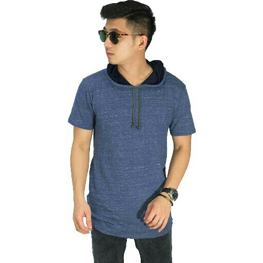 Hoodie T-Shirt Basic Navy