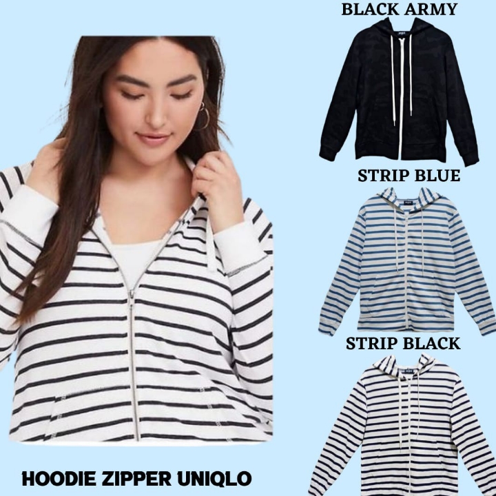 Hoodie Ziper uniqlo