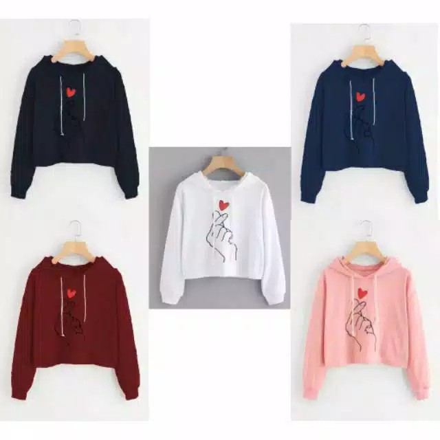 Hoodie love in the air bahan babyterry fit L