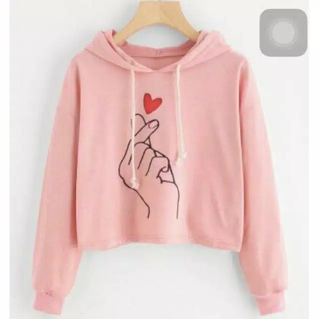 Hoodie love in the air bahan babyterry fit L 2