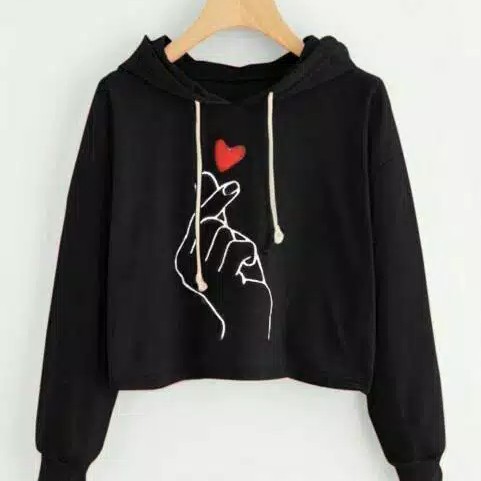 Hoodie love in the air bahan babyterry fit L 3