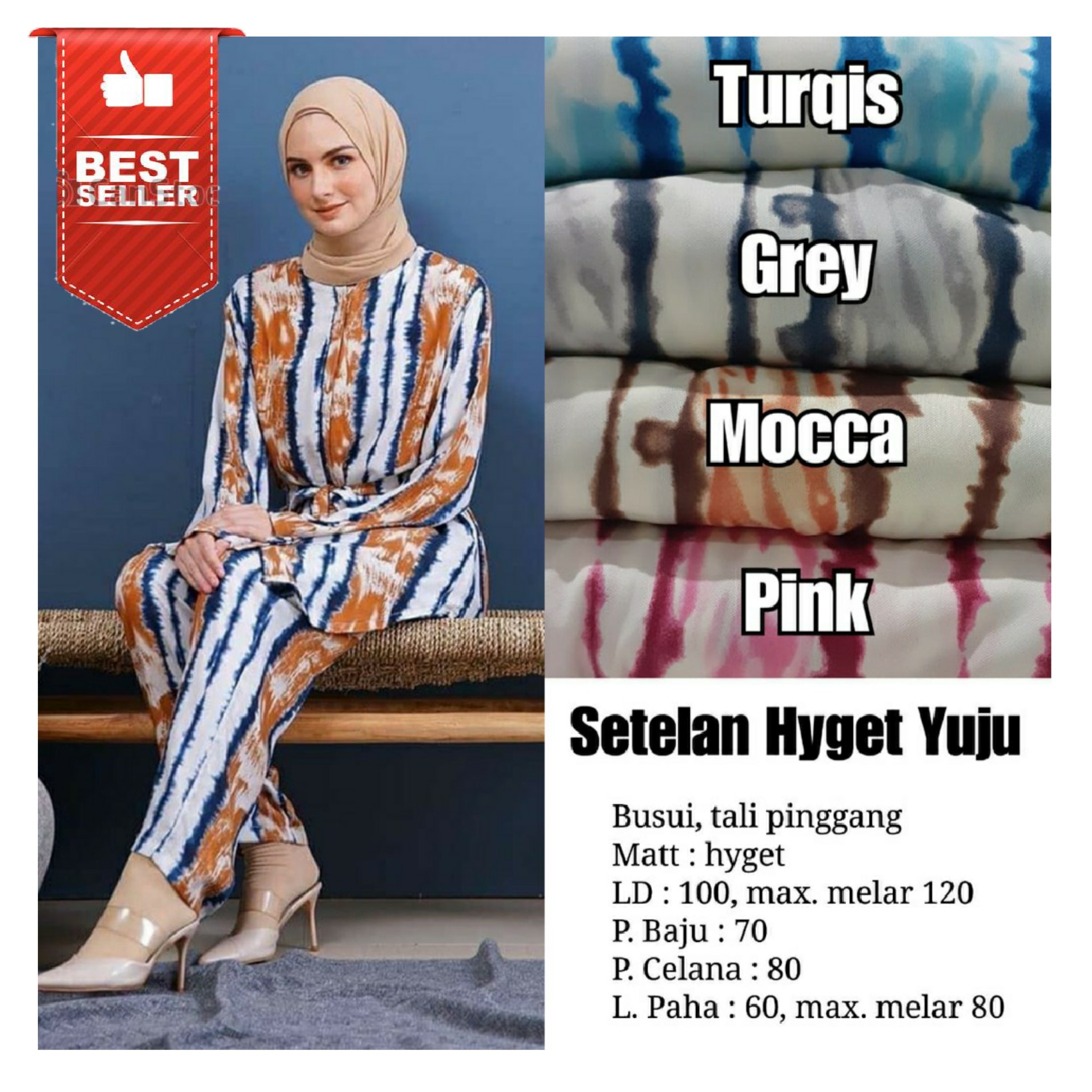 Hyget Kaktus  ONE SET -  SETELAN HYGET YUJU