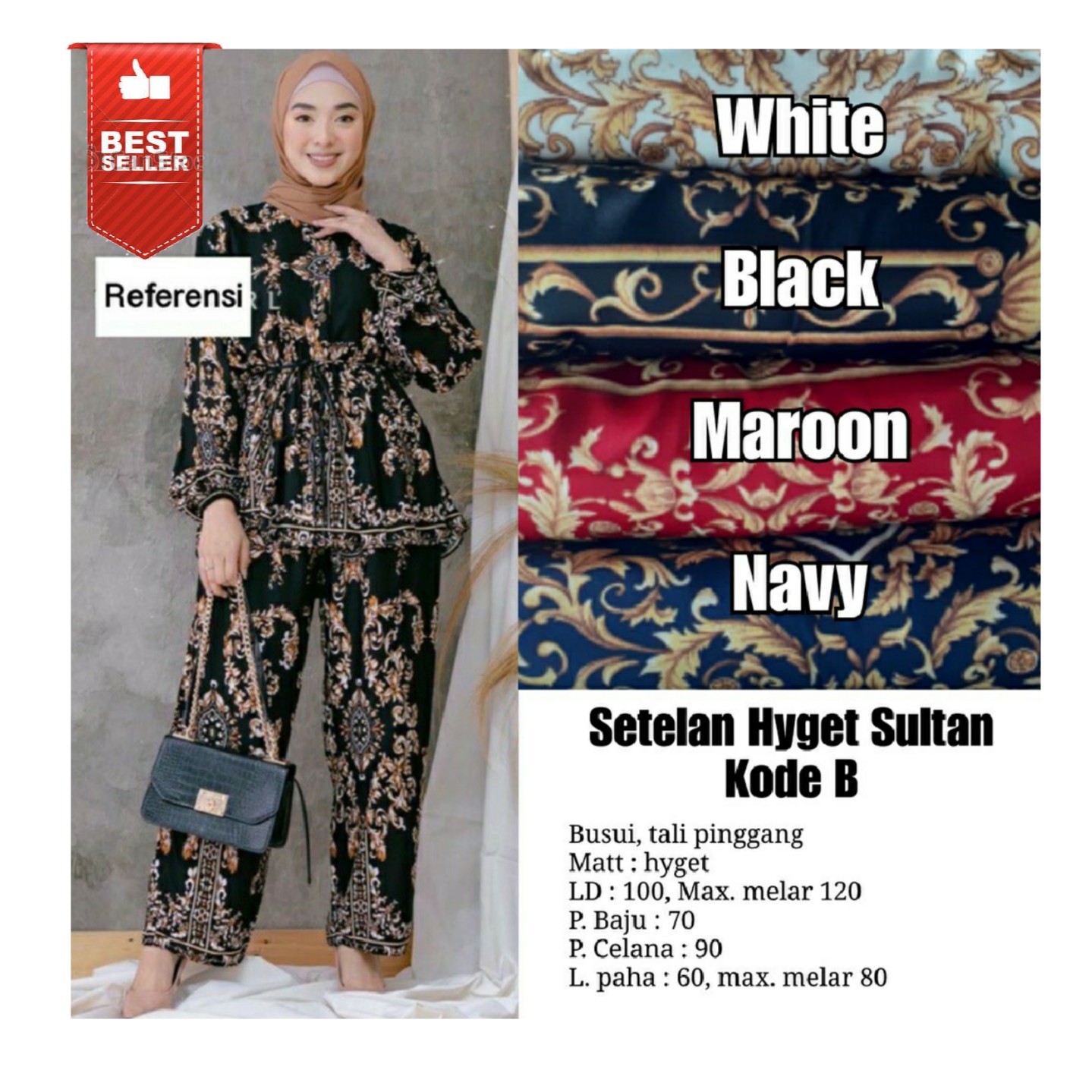 Hyget Kaktus  ONE SET -  SETELAN HYGET FARIN - HYGET SULTAN KODE B 2