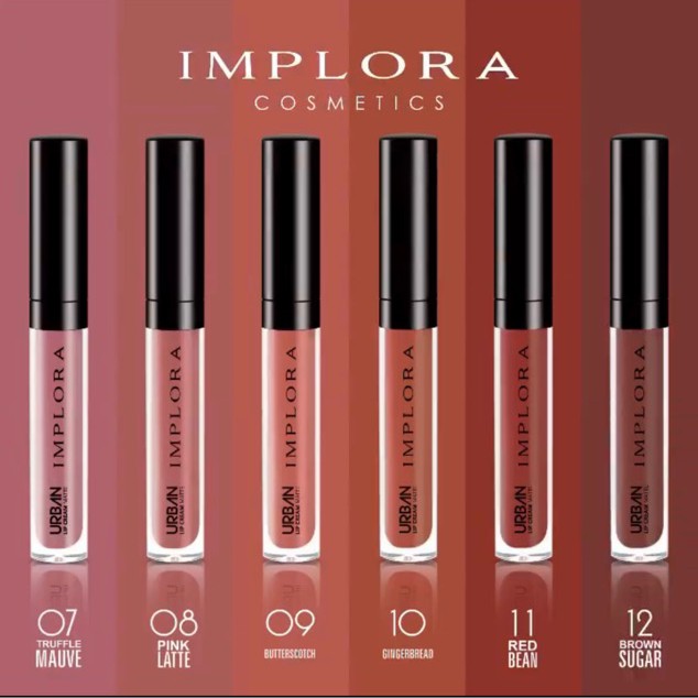 IMPLORA URBAN LIP CREAM MATE LIPCREAM ORIGINAL BPOM RESMI 4