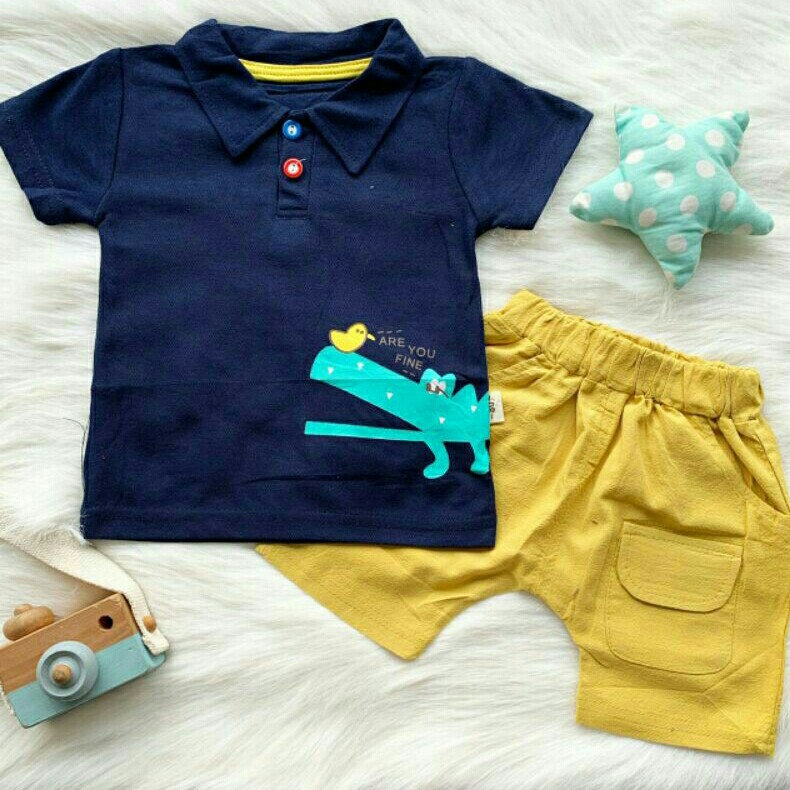 IMPORT Set crocodile Navy