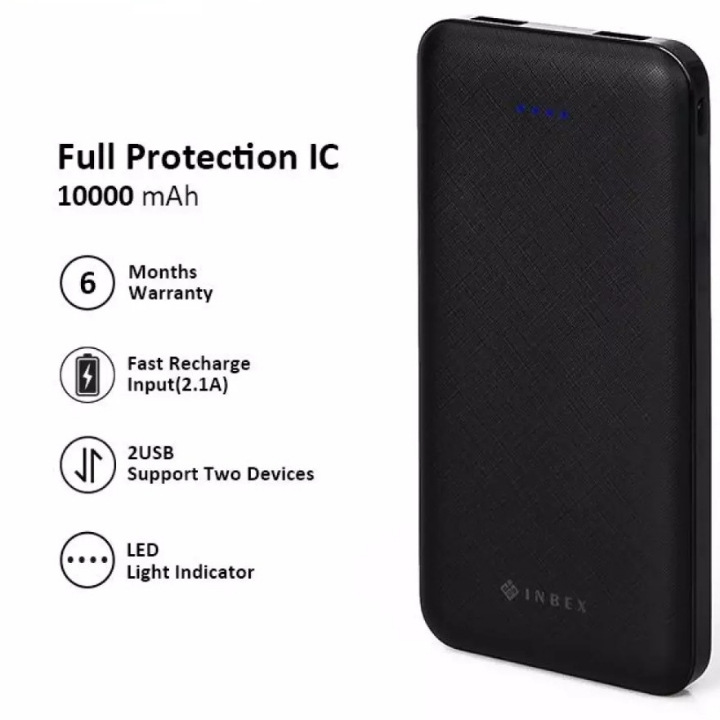 INBEX PowerBank PD 10000mAh Kapasitas asli dengan USB lightning Ganda 